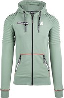 Georgia Zipped Hoodie Green