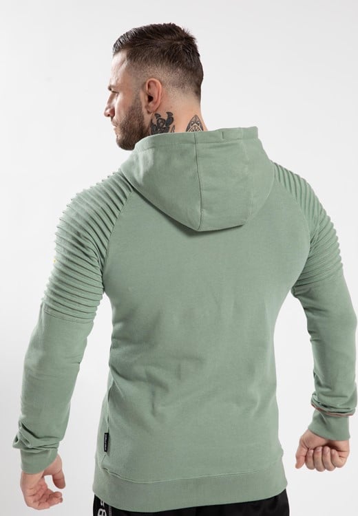 Georgia Zipped Hoodie Green