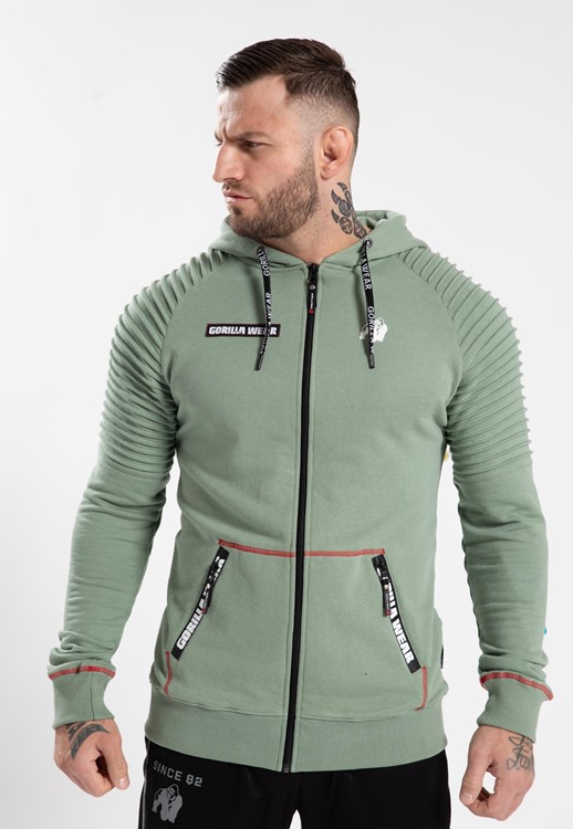 Georgia Hoodie Zippe - Vert - S