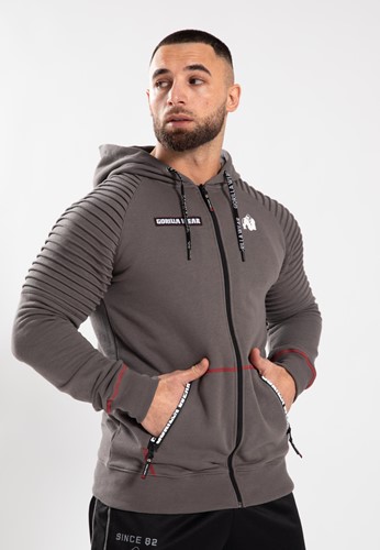 Georgia Hoodie Zippe - Gris