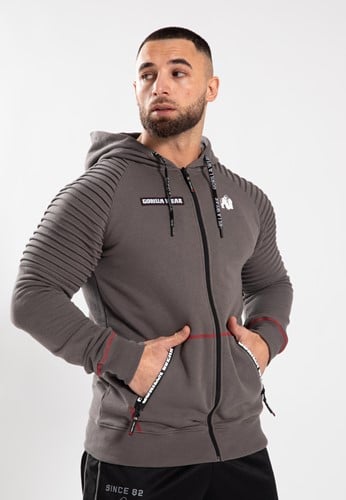 Georgia Zipped Hoodie - Gray