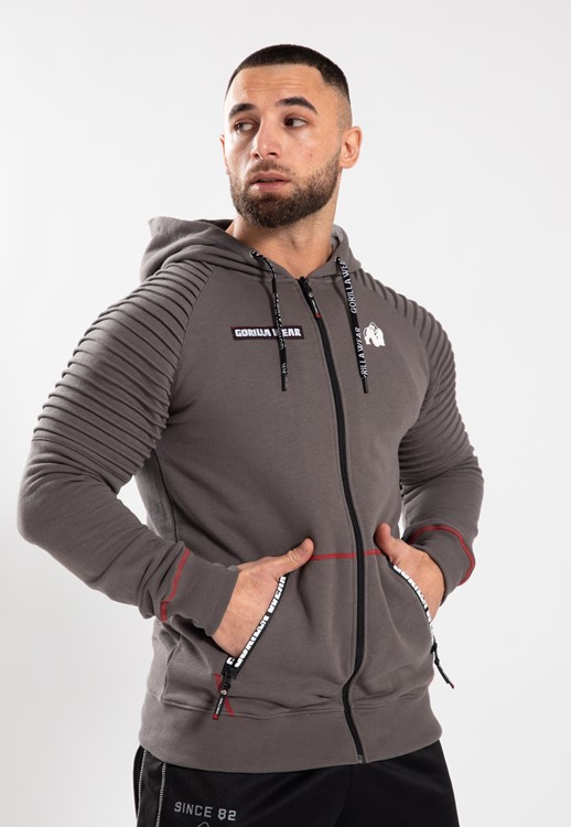 Georgia Hoodie Zippe - Gris - S