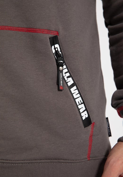 Georgia Zipped Hoodie Gray
