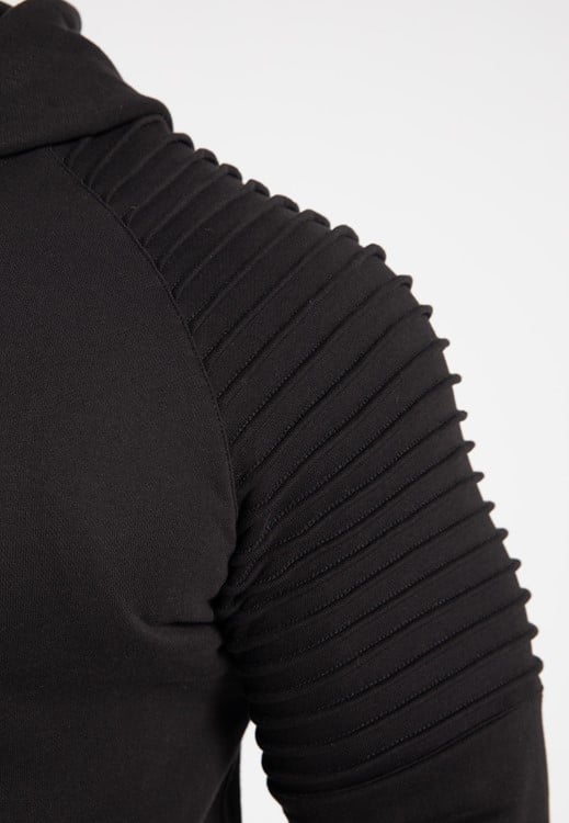 Georgia Zipped Hoodie Black