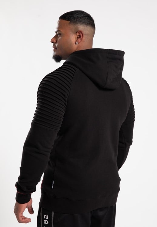 Georgia Zipped Hoodie Black