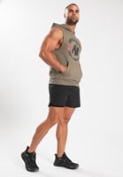Marshall Sleeveless Hoodie Army Green