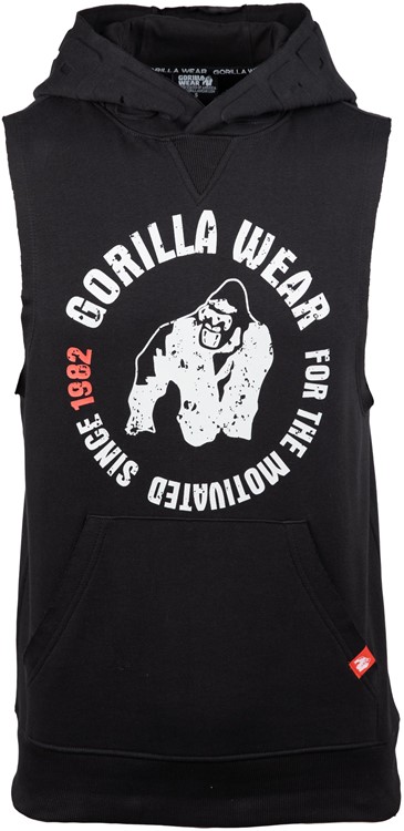 Marshall Sleeveless Hoodie Black