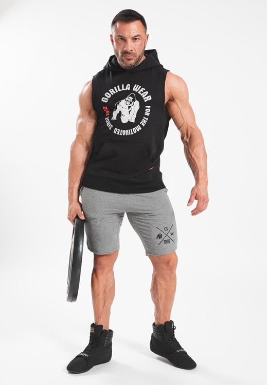Marshall Sleeveless Hoodie Black