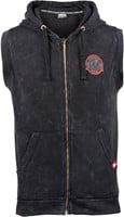 silverdale sleeveless hoodie - black