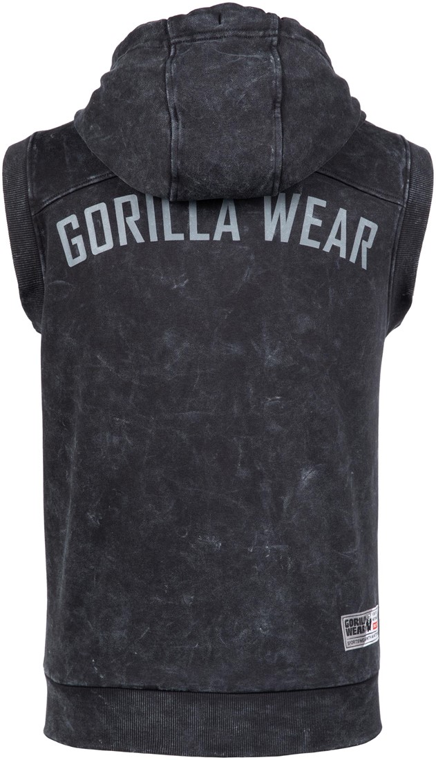 Silverdale Sleeveless Hoodie - Black - L Gorilla Wear