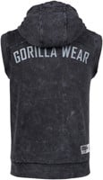 silverdale sleeveless hoodie - black