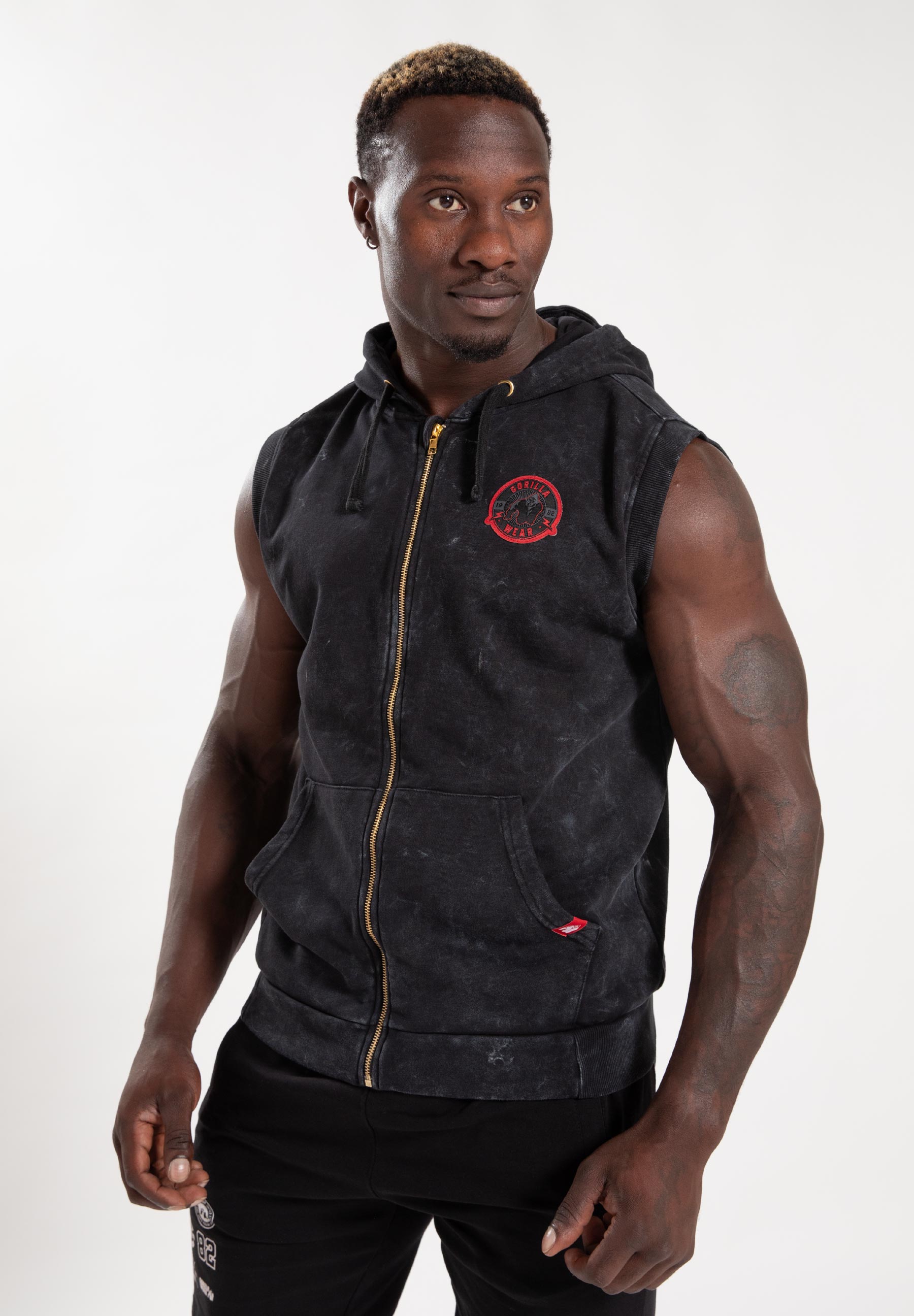 Silverdale Sleeveless Hoodie - Black - S 9528