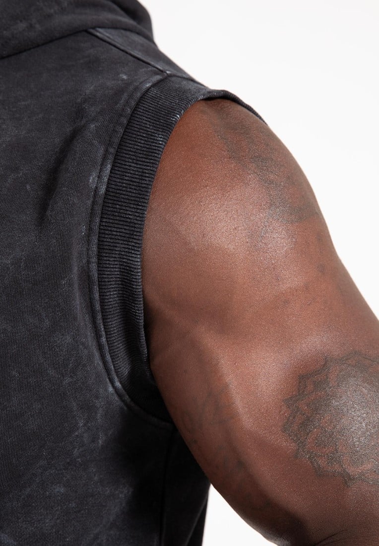 Silverdale Sleeveless Hoodie - Black - L Gorilla Wear