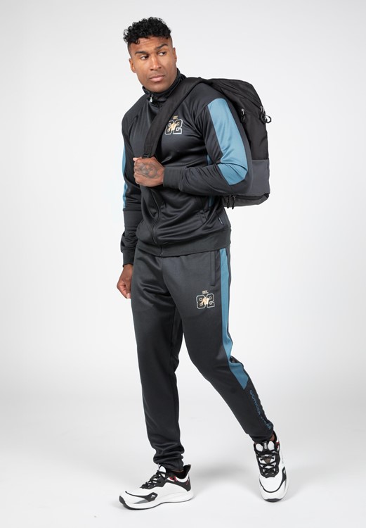 Devon Track Jacket Gray/Blue