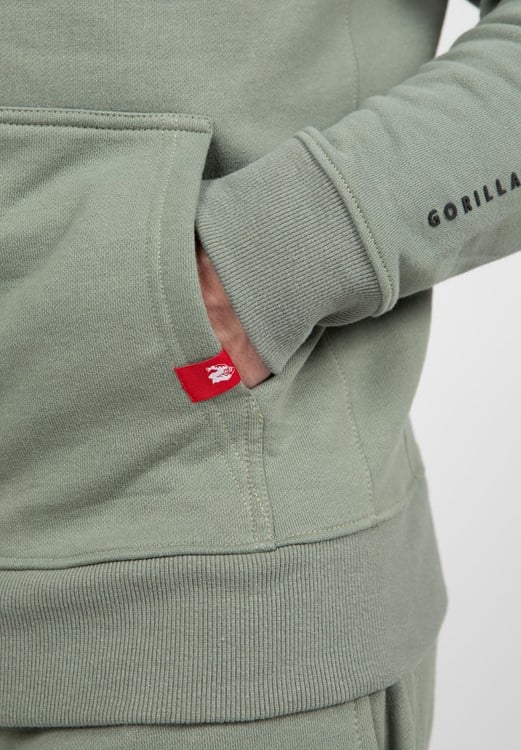 Leon Zipped Hoodie Green