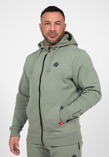 Leon Hoodie Zippe - Vert