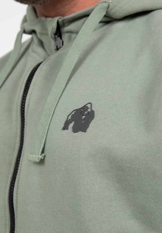 Leon Zipped Hoodie Green