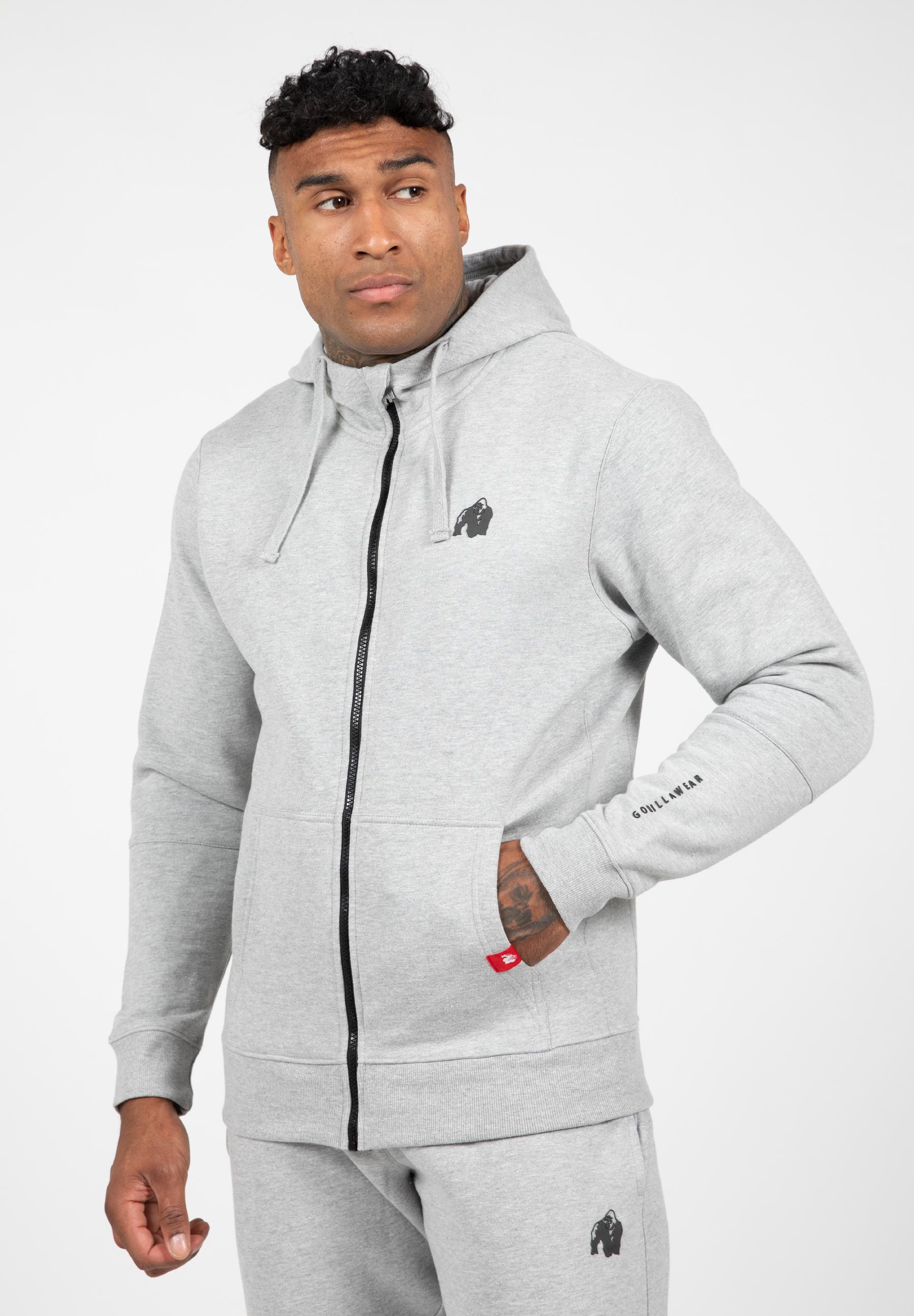 Leon Zipped Hoodie - Gray - 4XL 9827