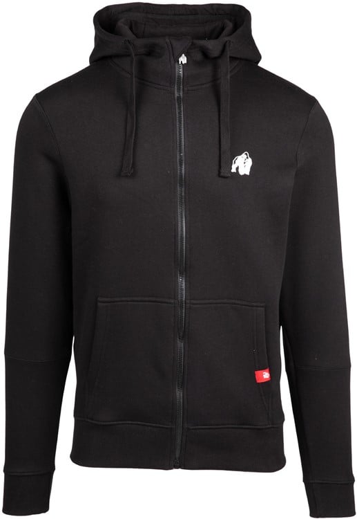 Leon Zipped Hoodie Black