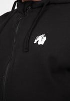 Leon Zipped Hoodie Black
