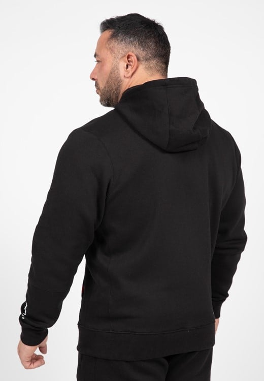 Leon Zipped Hoodie Black