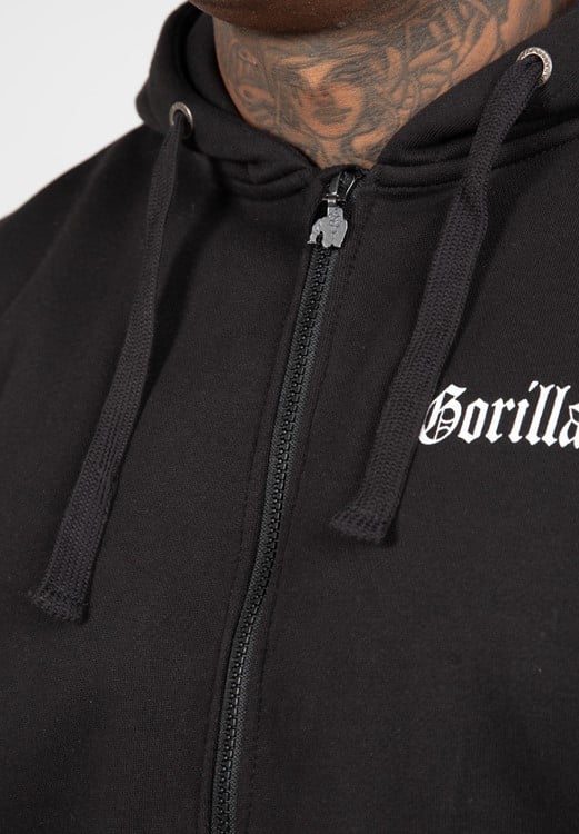 Utah Zipped Hoodie Black