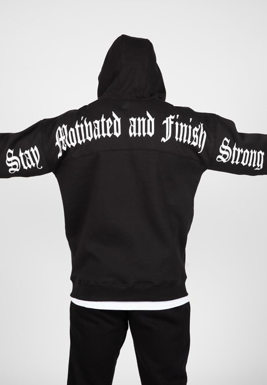 Utah Zipped Hoodie Black