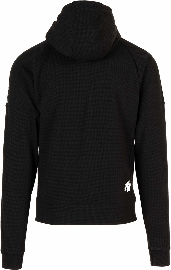 Harvey Hooded Track Jacket - Black - S Gorilla Wear