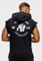 Huntley Sleeveless Hoodie - Black