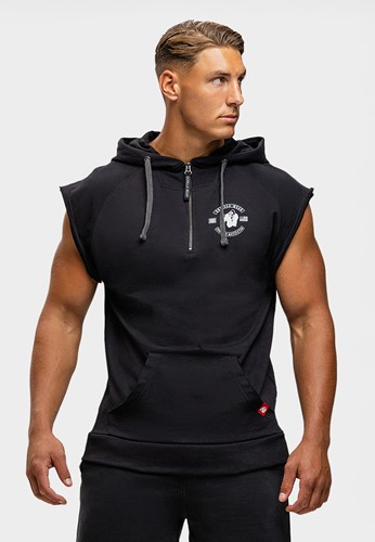 Huntley Mouwloze Hoodie - Zwart