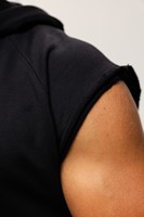 Huntley Sleeveless Hoodie - Black