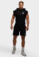 Huntley Sleeveless Hoodie - Black