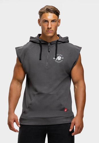 Huntley Mouwloze Hoodie - Donkergrijs