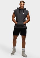 Huntley Sleeveless Hoodie - Dark Gray