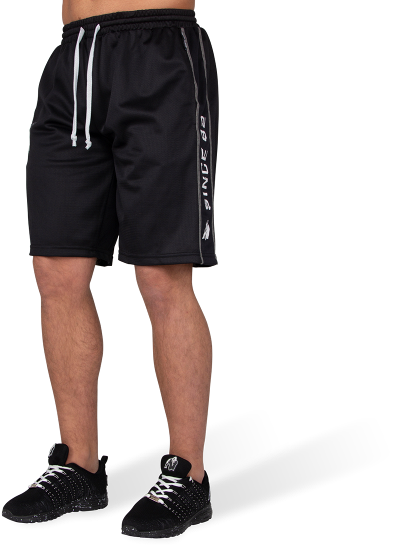 Functional Mesh Shorts Black/White Gorilla Wear