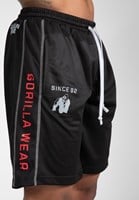 Functional Mesh Shorts Black Red