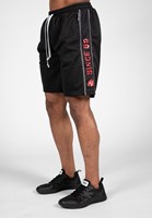 Functionele Mesh Shorts - Zwart/Rood - S/M
