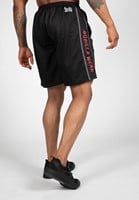 Functional Mesh Shorts Black Red