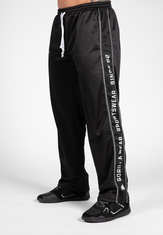 Pantaloni Da Allenamento In Rete Funzionali - Nero/Bianco - S/M