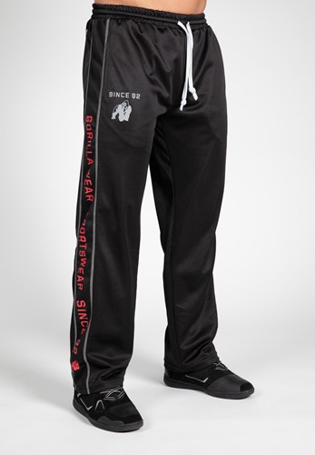 Pantaloni Da Allenamento In Rete Funzionali - Nero/Rosso