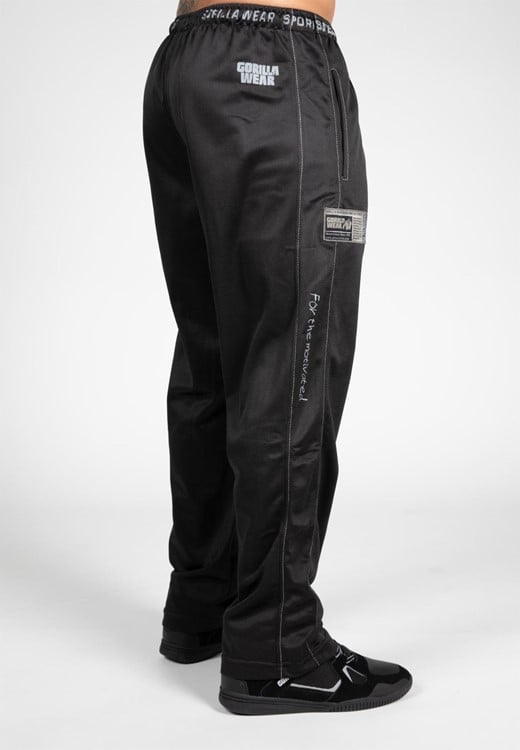 Logo Mesh Pants Black