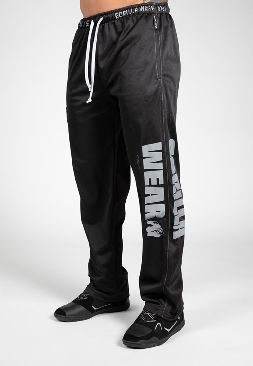 Gorilla Wear Logo-Mesh-Hose - Schwarz - S/M