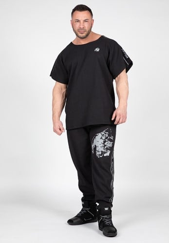 Buffalo Old School Workout Pants Black Gray L XL Gorilla Wear