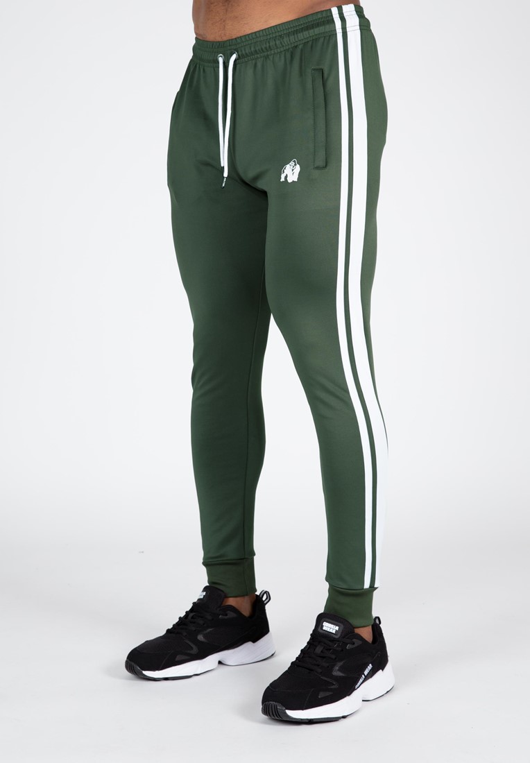 CHANCE Forest Green Heart Logo Track Pants