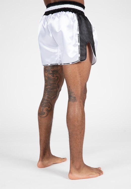 Piru Muay Thai Shorts White/Black