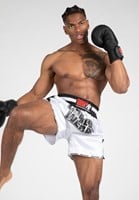 Piru Muay Thai Shorts White/Black