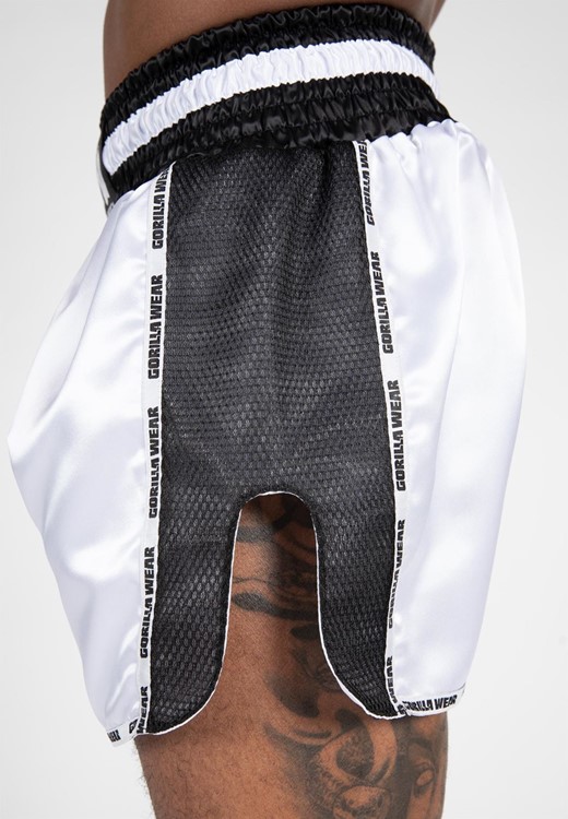Piru Muay Thai Shorts White/Black