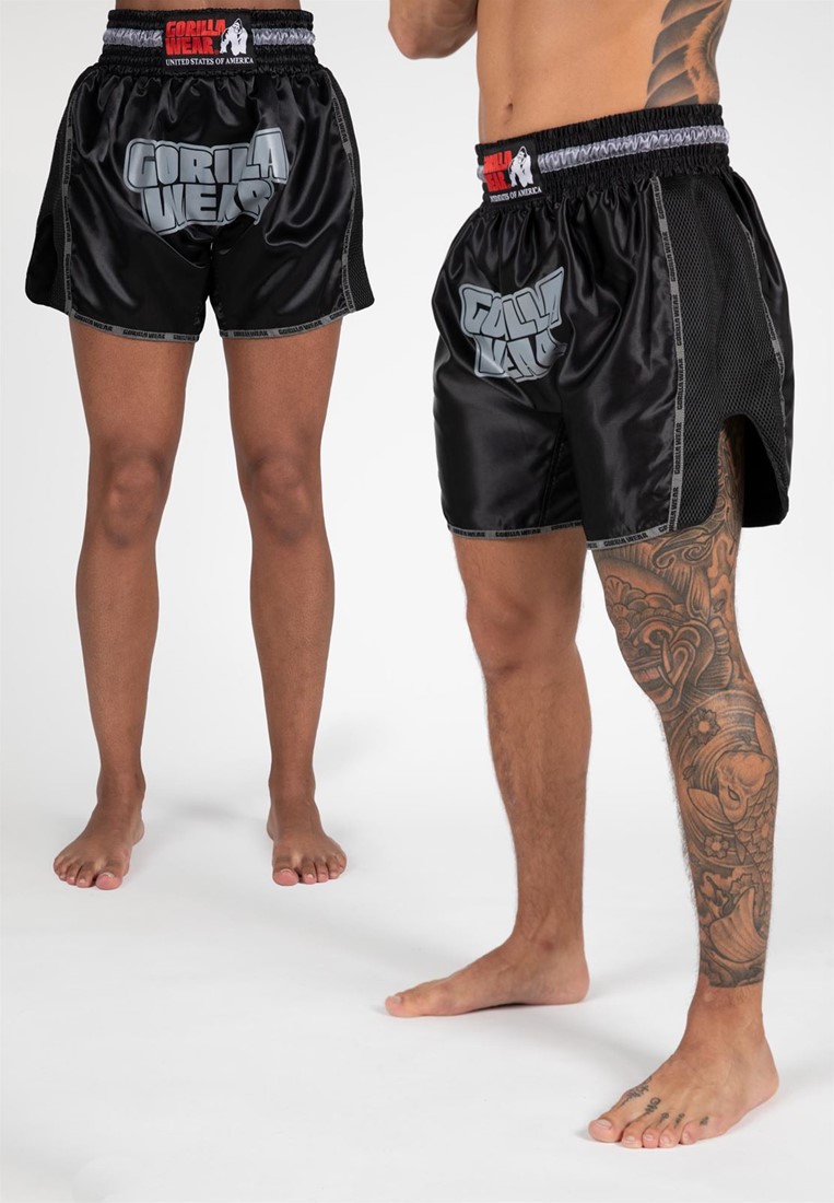 Integreren geleider getuige Piru Muay Thai Shorts - Black - XS Gorilla Wear