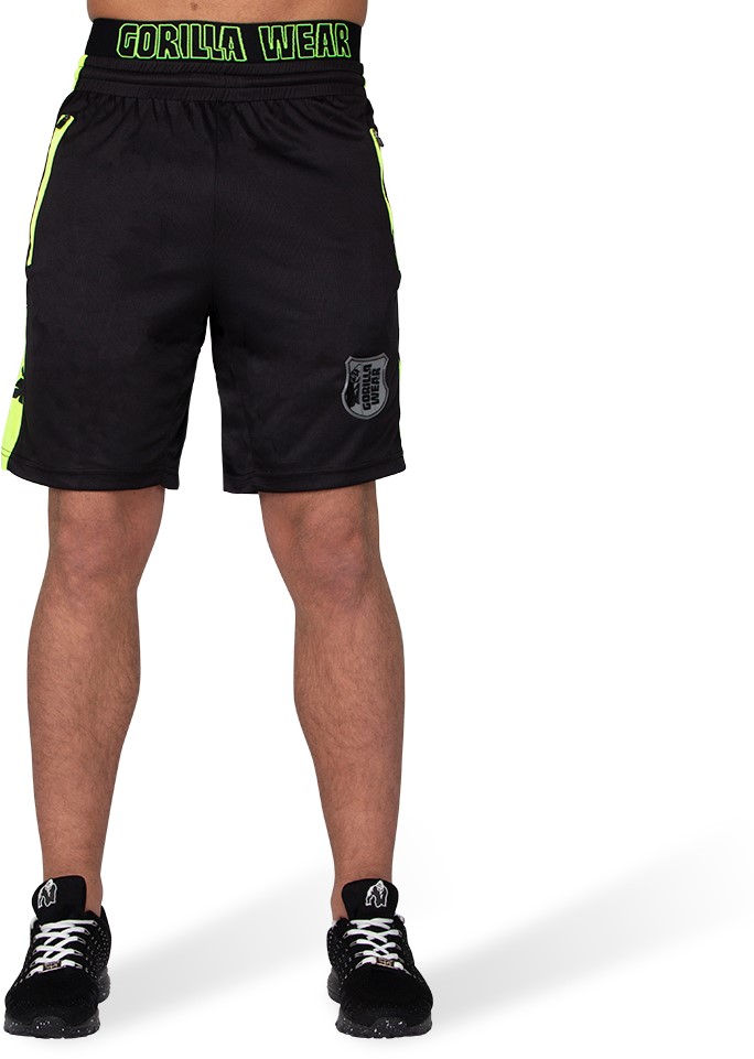 Black/neon Lime XXXL for sale online Gorilla Wear Shelby Shorts