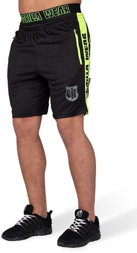 Shelby Shorts - Black/Neon Lime